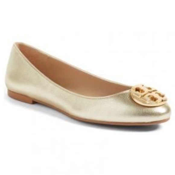 Tory Burch Shoes - 💥Tory Burch Gold Claire shoes size 8